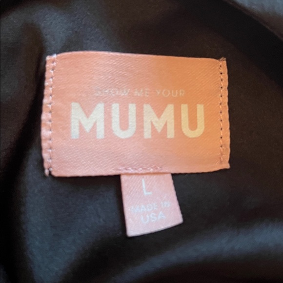 Show Me Your Mumu Halter Backless Long Satin Dress - Picture 7 of 9